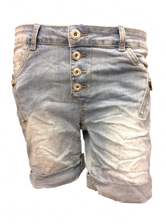 Shorts med lynlås på lommer